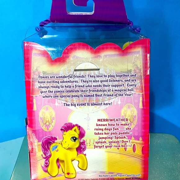 MY LITTLE PONY G3 NWT VTG 2003 FRIENDSHIP BALL SPARKLE PONY MERRIWEATHER HASBRO - Picture 12 of 16